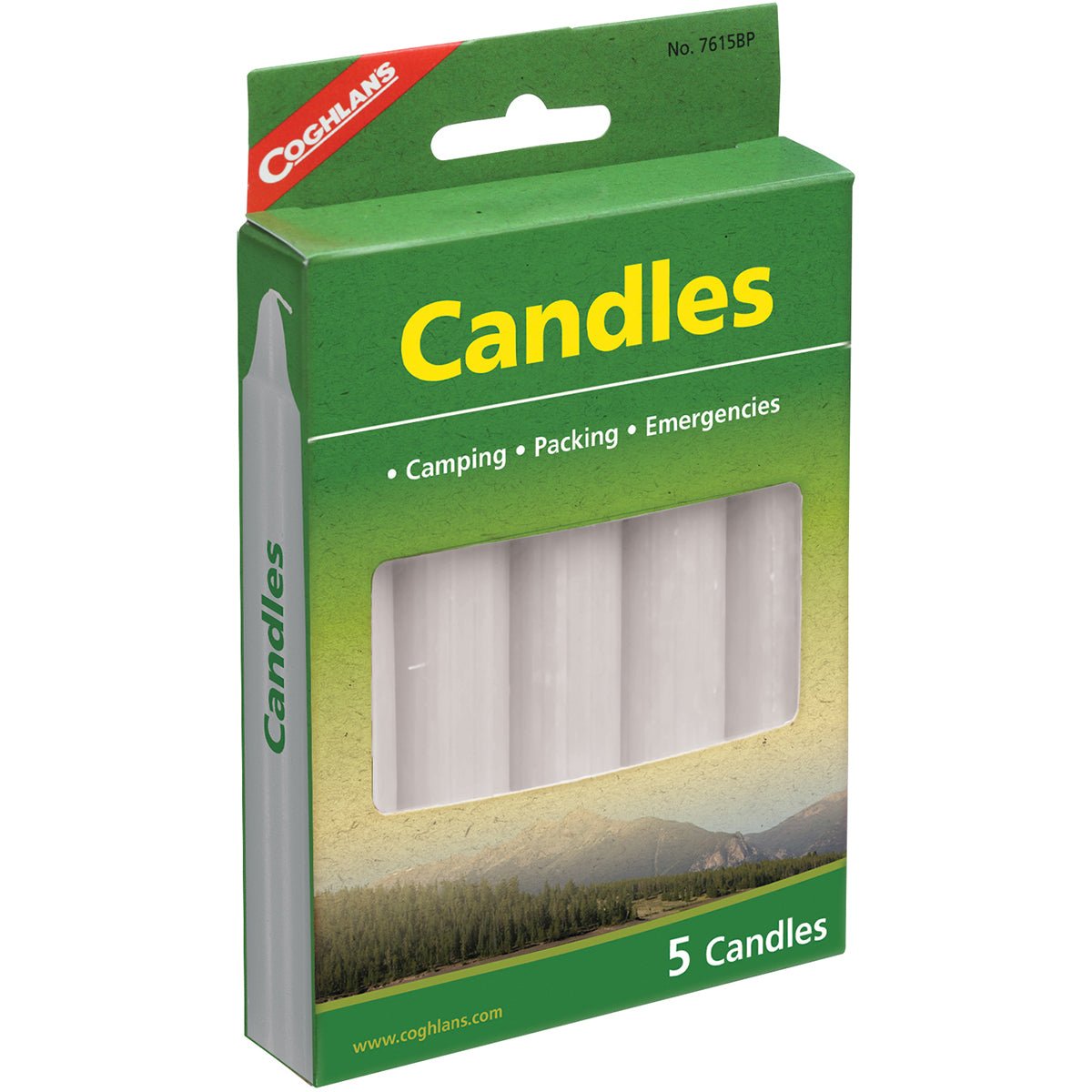 Coghlan's Candles (5 Count), Burns 4-5 hrs, Smokeless Dripless Emergency Camping - Forza Sports