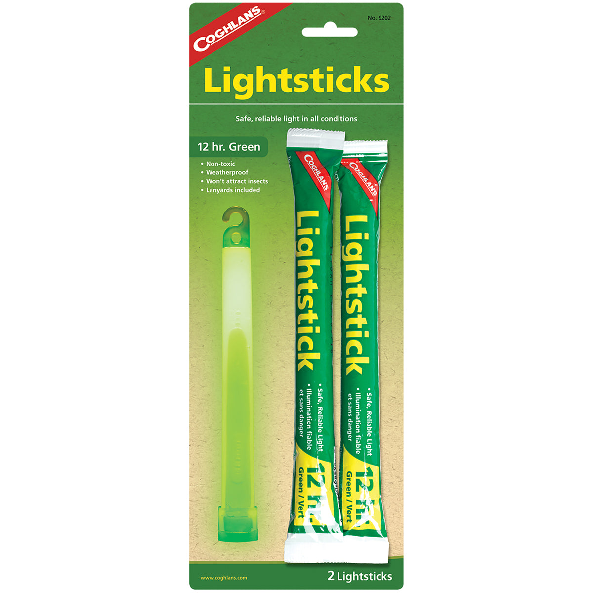 Coghlan's Snaplight Lightsticks 12 hours (2 Pack) Weatherproof Safety Light Tool Coghlan's