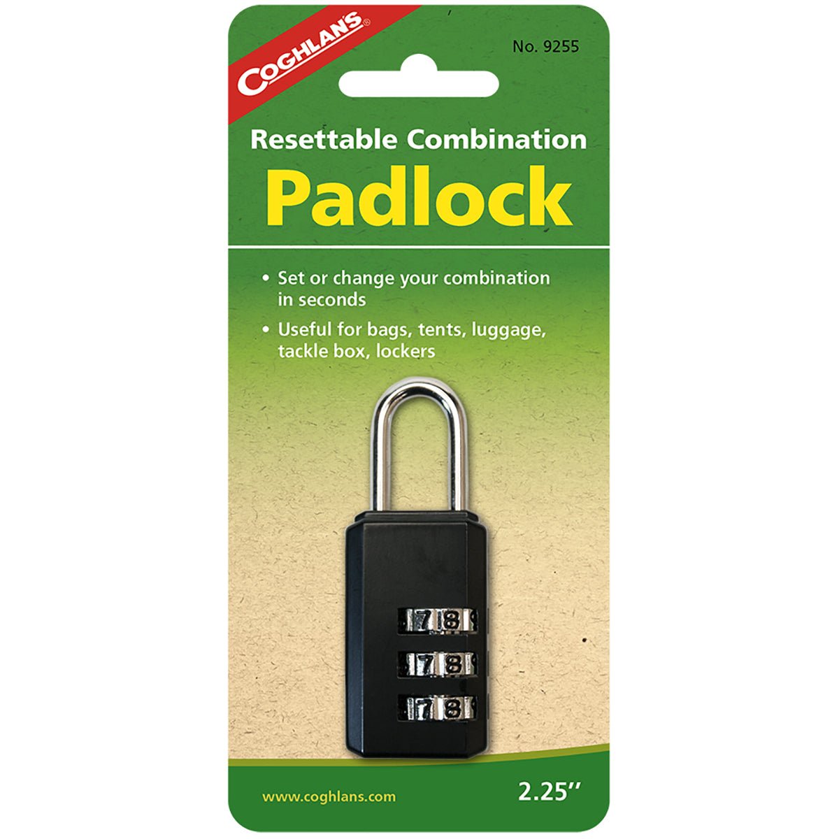 Coghlan's Resettable Combination Padlock - Forza Sports