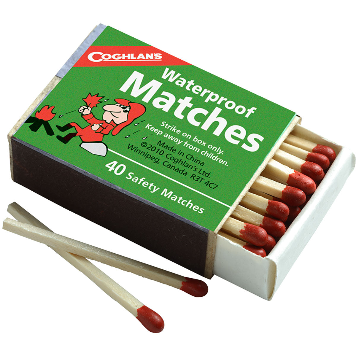 Coghlan's Waterproof Matches, 4 Boxes (160 pcs), Emergency Safety Fire Starter Coghlan's