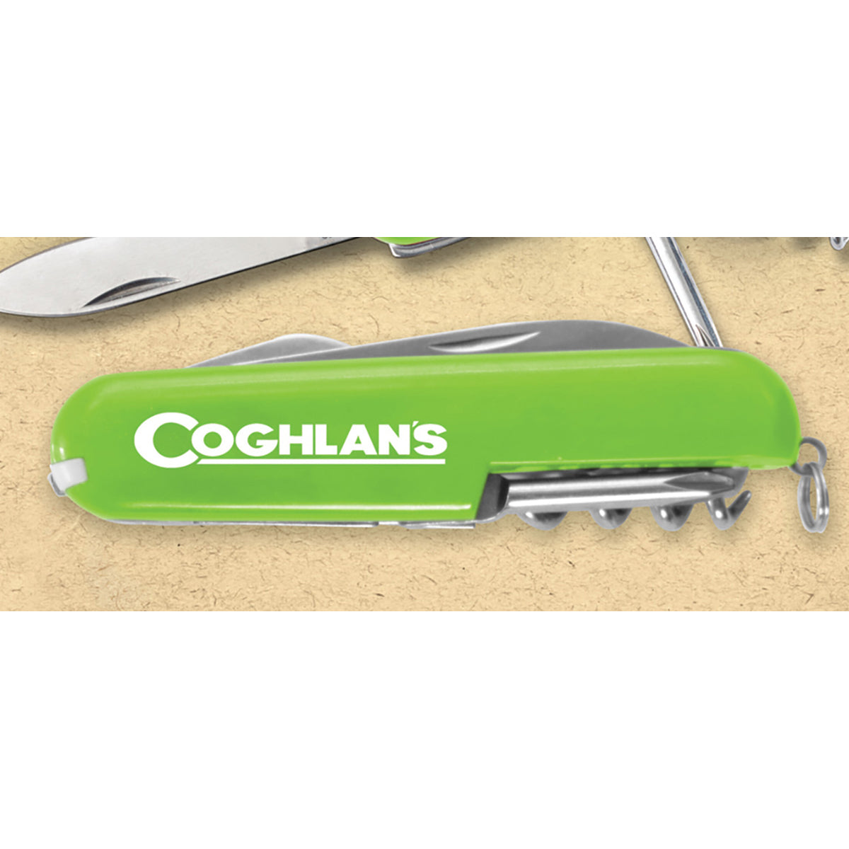 Coghlan's Multi-Function Camp Knife, 7 Functions, Army Camping Swiss Style Coghlan's