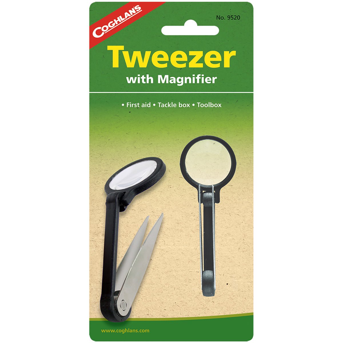 Coghlan's Tweezer with Magnifier, 5x Magnification, Survival First Aid Camping - Forza Sports