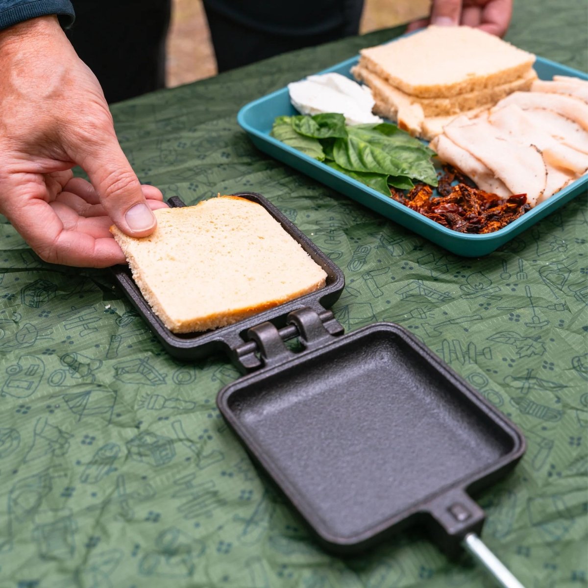 Coghlan's Pre - Seasoned Cast Iron Camp Cooker for Pies, Sandwiches, or Grilling Meat - Forza Sports