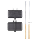 Coghlan's Pre - Seasoned Double Cast Iron Camp Cooker for Pies, Sandwiches or Grilling Meat - Forza Sports