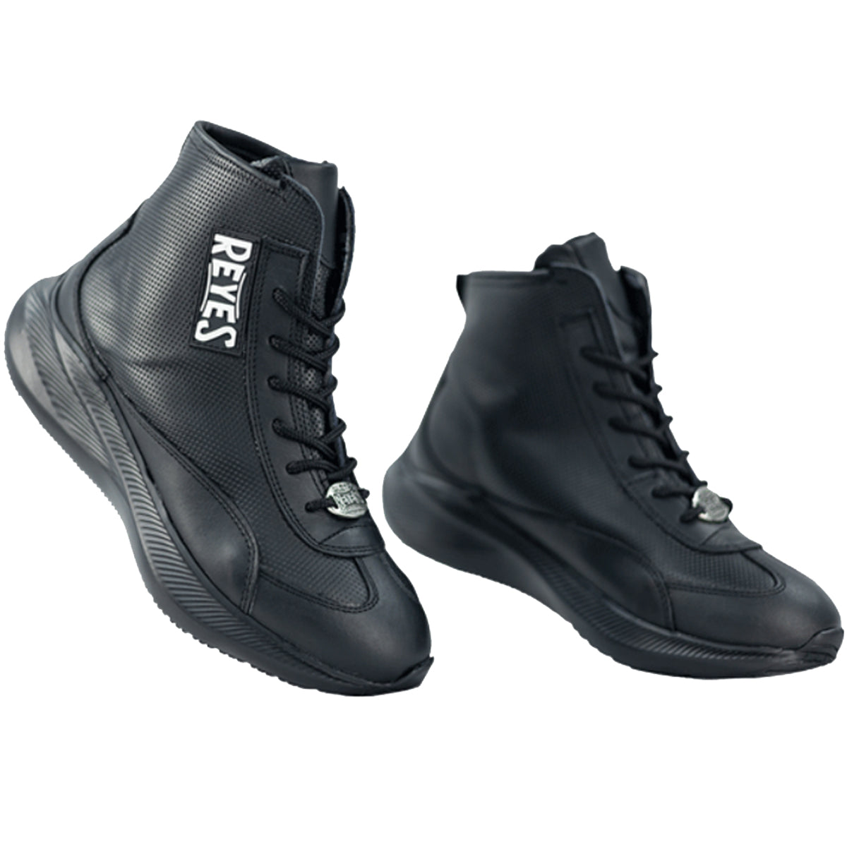 Cleto Reyes Mid Cut Leather Boxing Shoes - Black Cleto Reyes