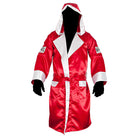 Cleto Reyes Satin Boxing Robe with Hood - Medium - Red/White Cleto Reyes