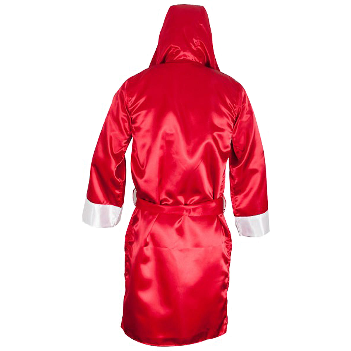 Cleto Reyes Satin Boxing Robe with Hood - Large - Red/White Cleto Reyes