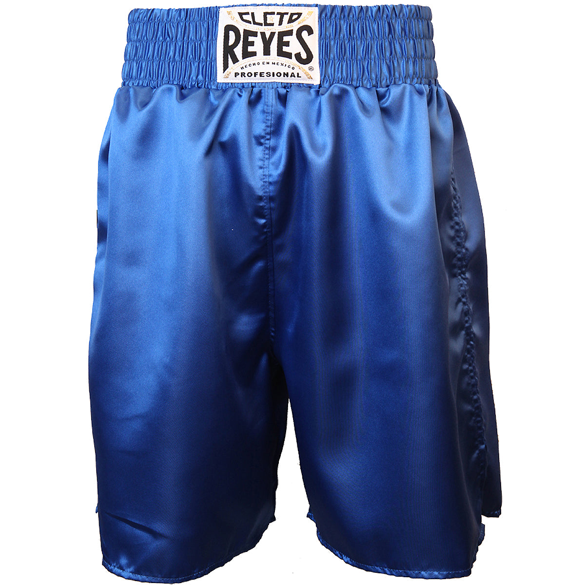 Cleto Reyes Satin Classic Boxing Trunks - Large (40") - Blue Cleto Reyes