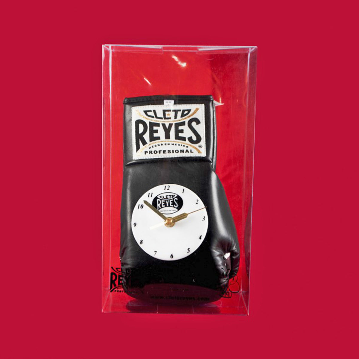 Cleto Reyes 10 oz Authentic Pro Fight Leather Clock Glove - White Cleto Reyes