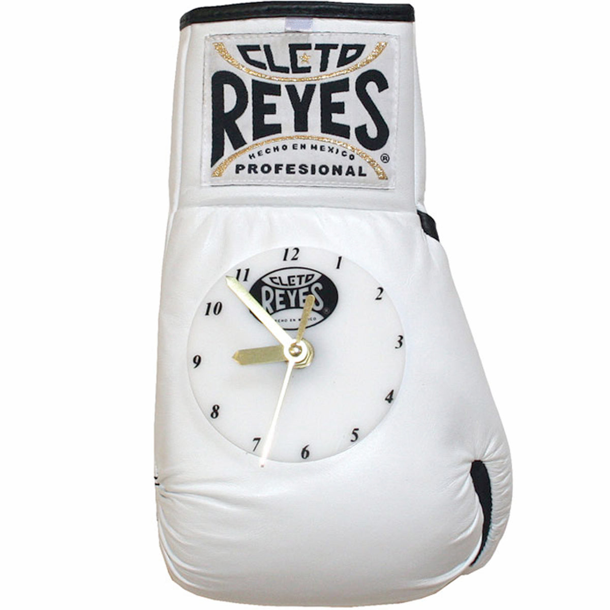 Cleto Reyes 10 oz Authentic Pro Fight Leather Clock Glove - White Cleto Reyes