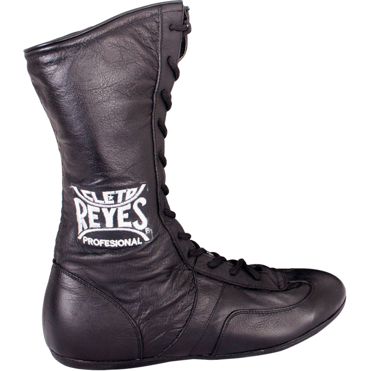 Cleto Reyes Leather Lace Up High Top Boxing Shoes - Size: 7 - Black Cleto Reyes