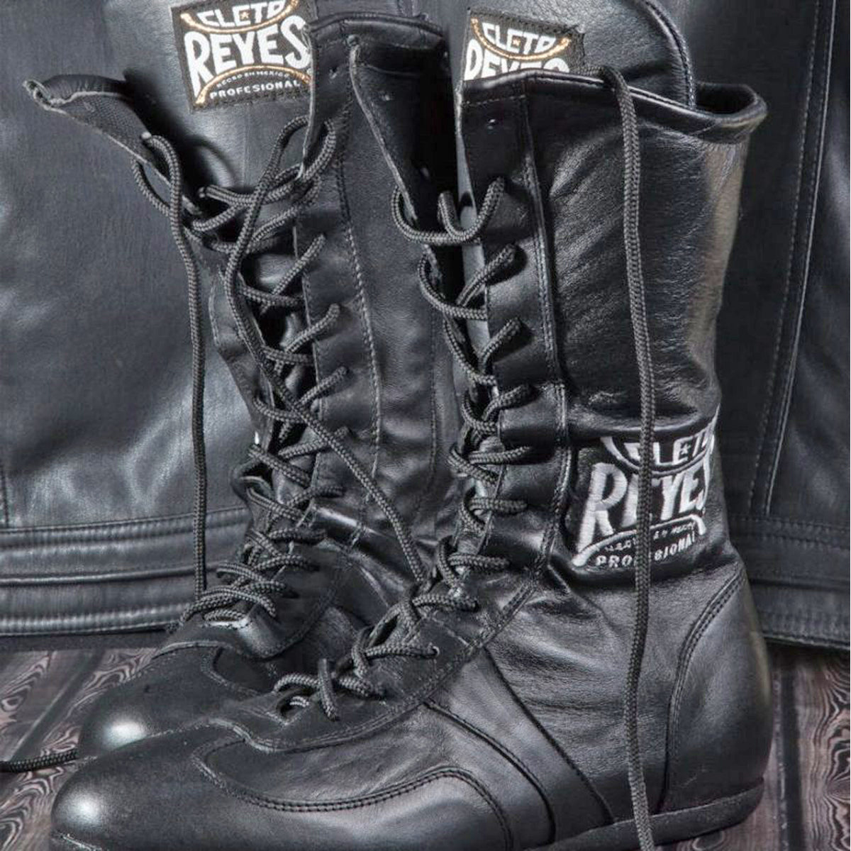 Cleto Reyes Leather Lace Up High Top Boxing Shoes Cleto Reyes
