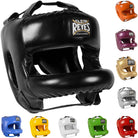 Cleto Reyes Redesigned Leather Boxing Headgear with Nylon Face Bar Cleto Reyes