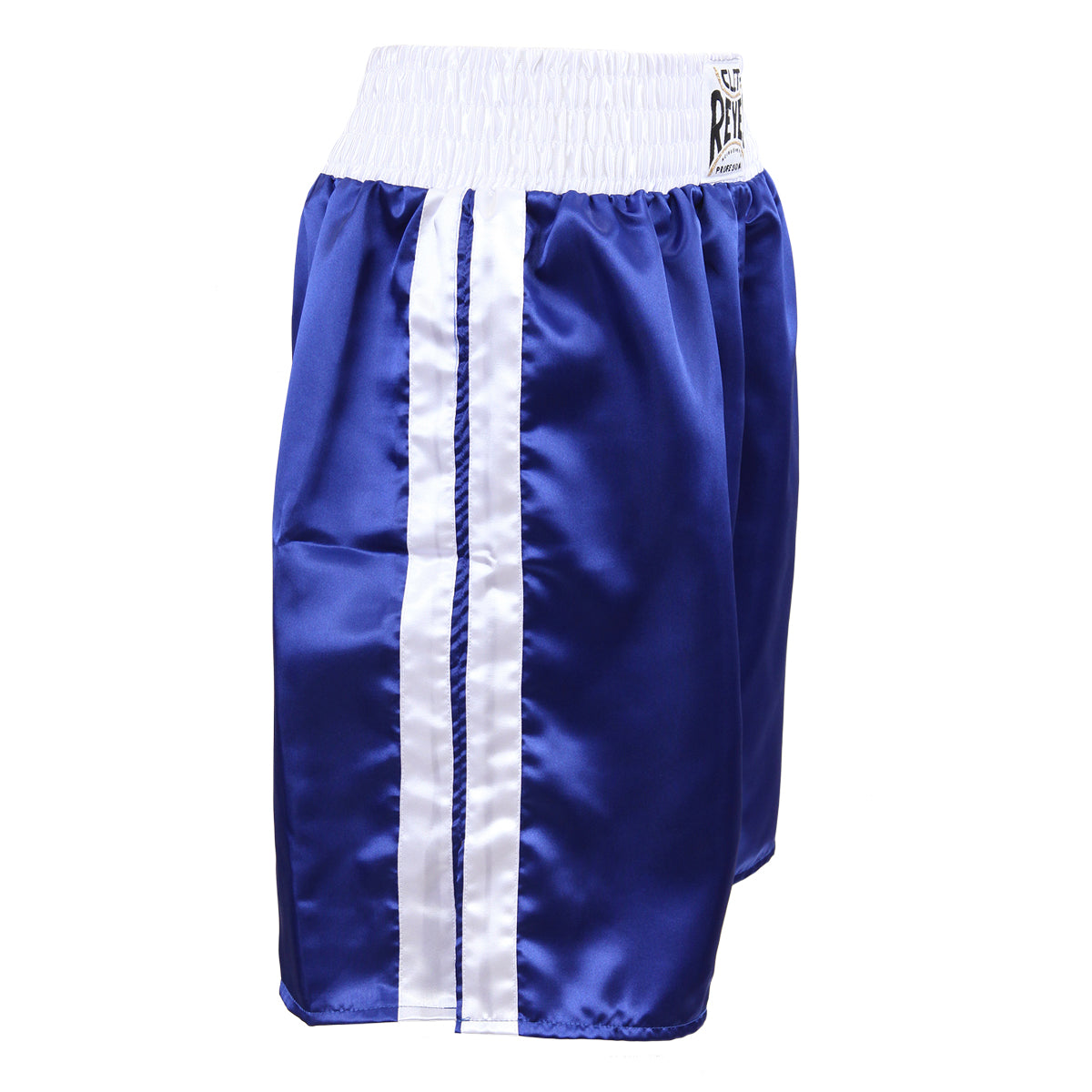 Cleto Reyes Satin Classic Boxing Trunks - XL (44") - Blue/White Cleto Reyes