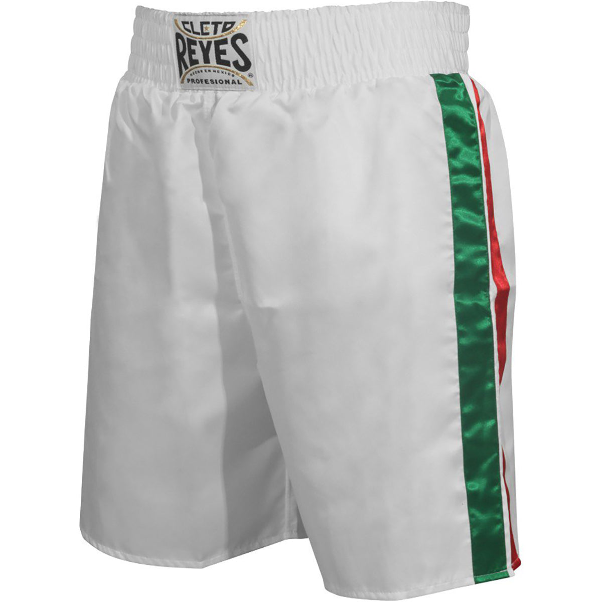 Cleto Reyes Satin Classic Boxing Trunks - Large (40") - Mexican Flag Cleto Reyes