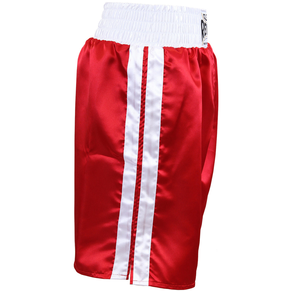 Cleto Reyes Satin Classic Boxing Trunks - XL (44") - Red/White Cleto Reyes