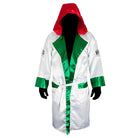 Cleto Reyes Satin Boxing Robe with Hood - XL - Mexican Flag Cleto Reyes