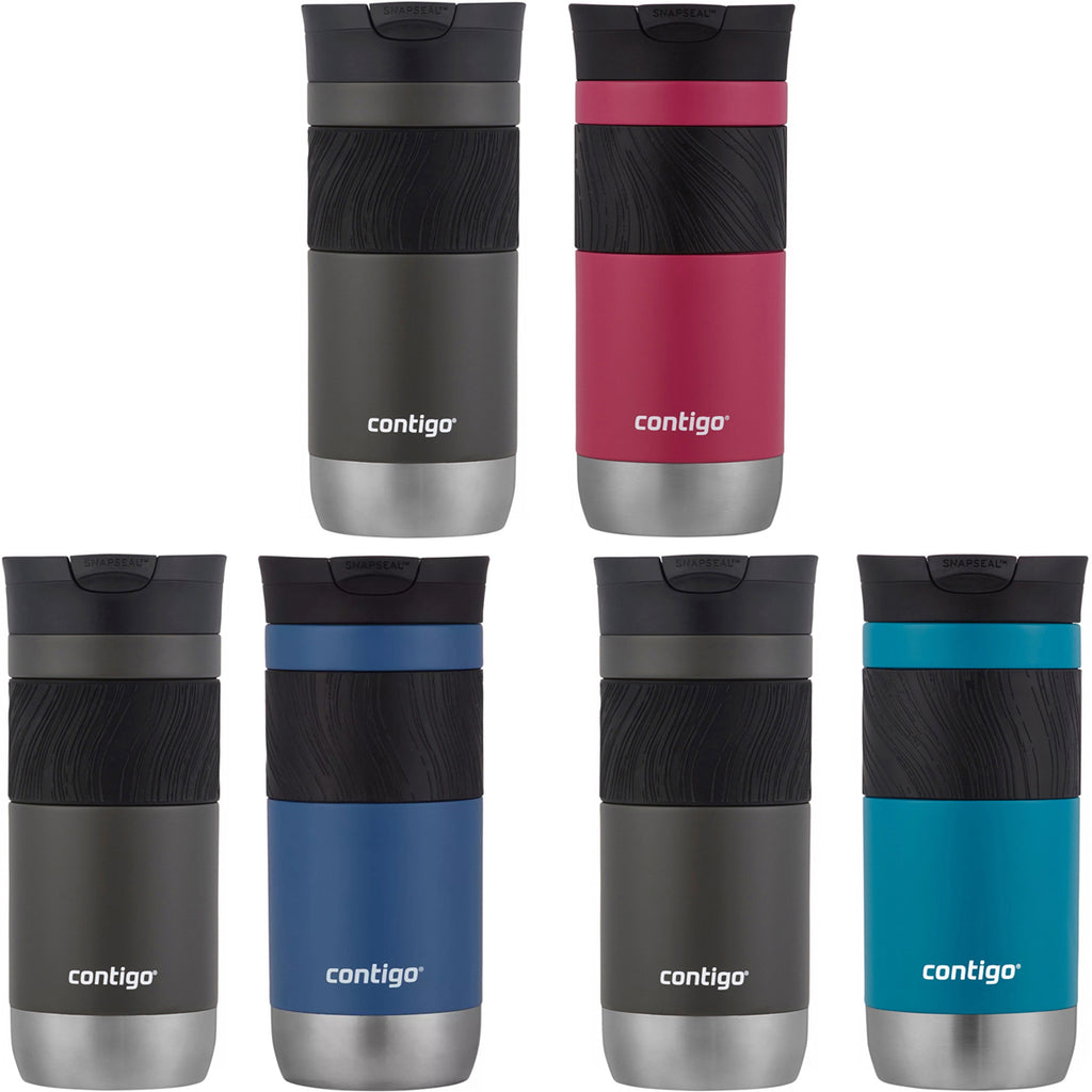 Contigo 16oz Couture Snapseal Stainless Steel Travel Mug, Merlot