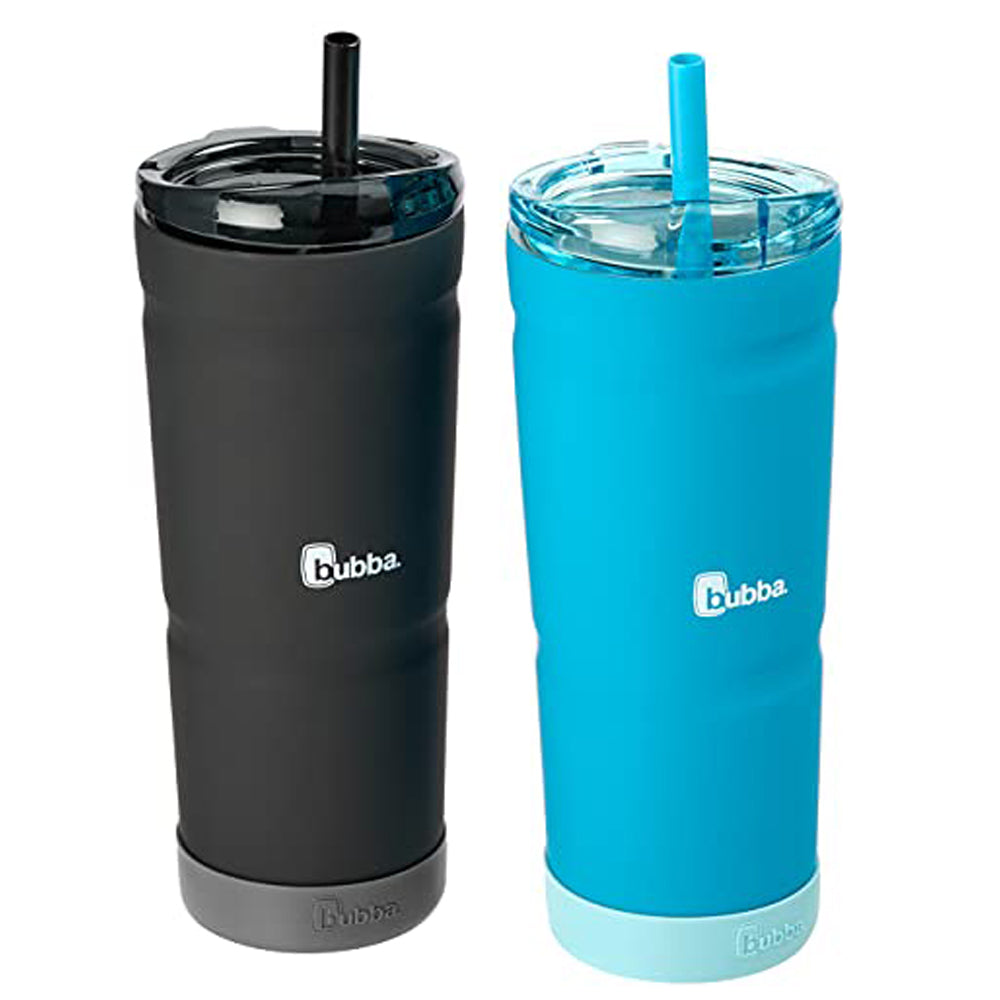 Bubba 24 oz Envy Insulated Stainless Steel Tumbler 2-Pack, Tutti Fruity/Licorice Bubba