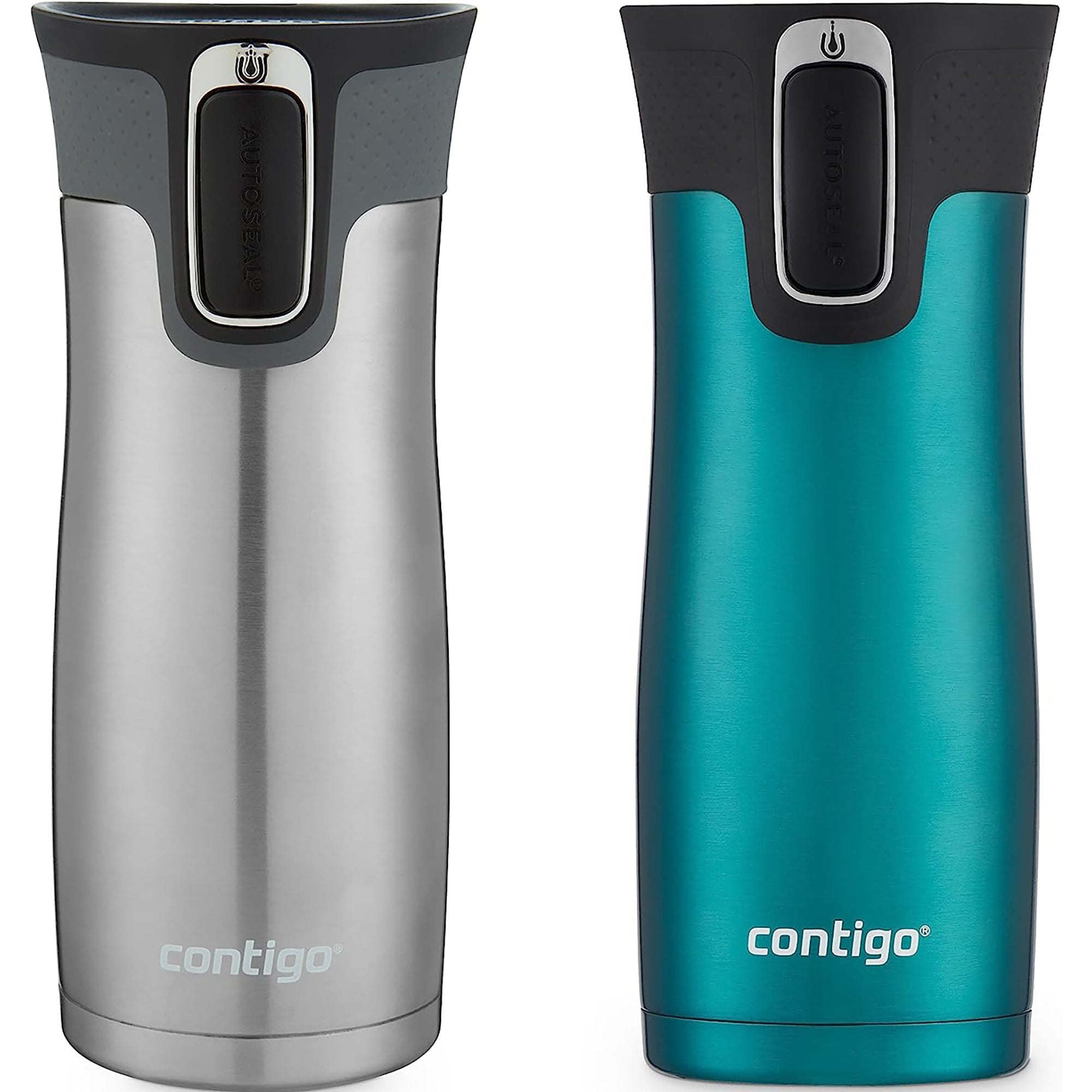 Contigo 16 oz. West Loop 2.0 Insulated Stainless Steel Travel Mug 2-Pack Contigo