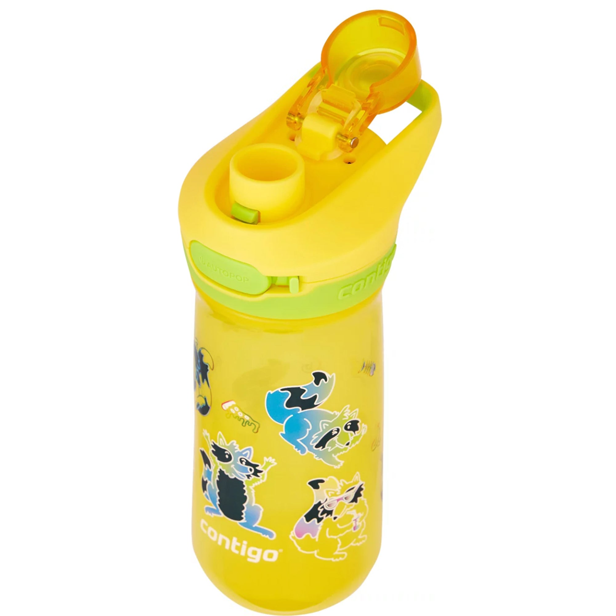 Contigo Kids 14 oz Jessie Water Bottle w/ Autopop Lid - Pineapple Trash Pandas