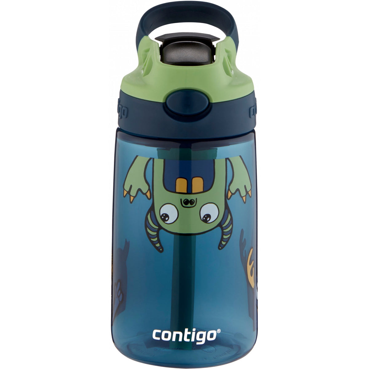 Contigo 14oz Kids' Water Bottle with Redesigned AutoSpout Straw Matcha  Macaroon Dragon