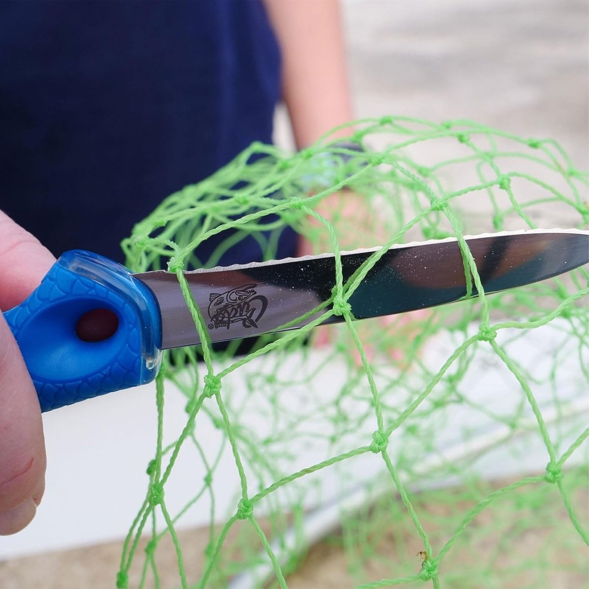 Cuda 3" Net Knife with Sheath Titanium Bonded - Forza Sports