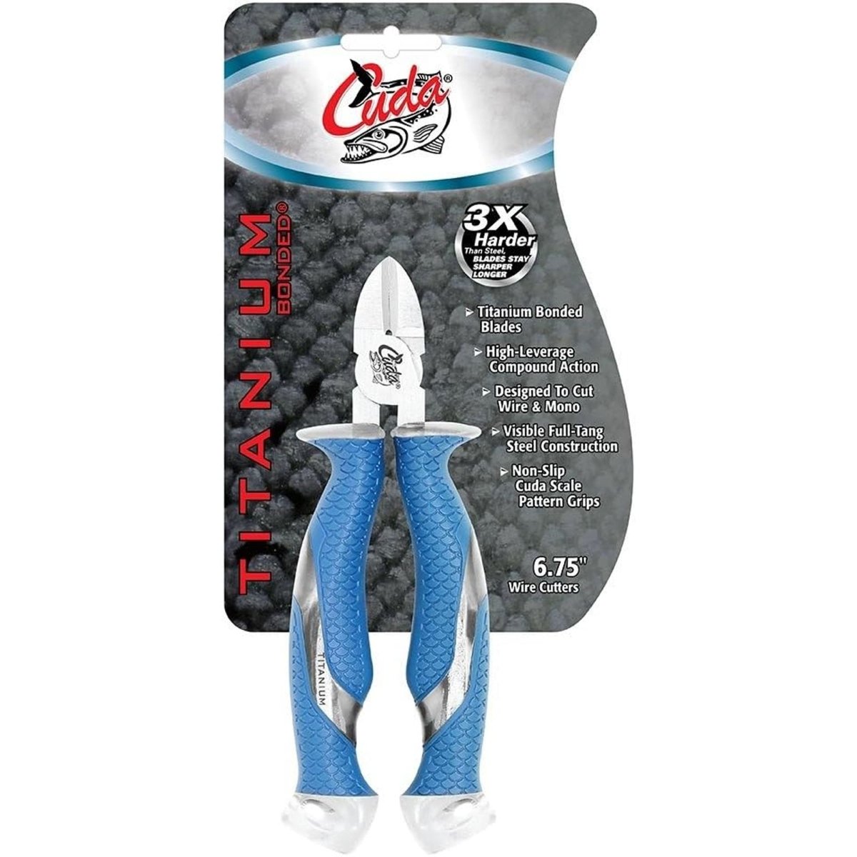 Cuda 6.75" Diagonal Wire Cutters Titanium Bonded - Forza Sports