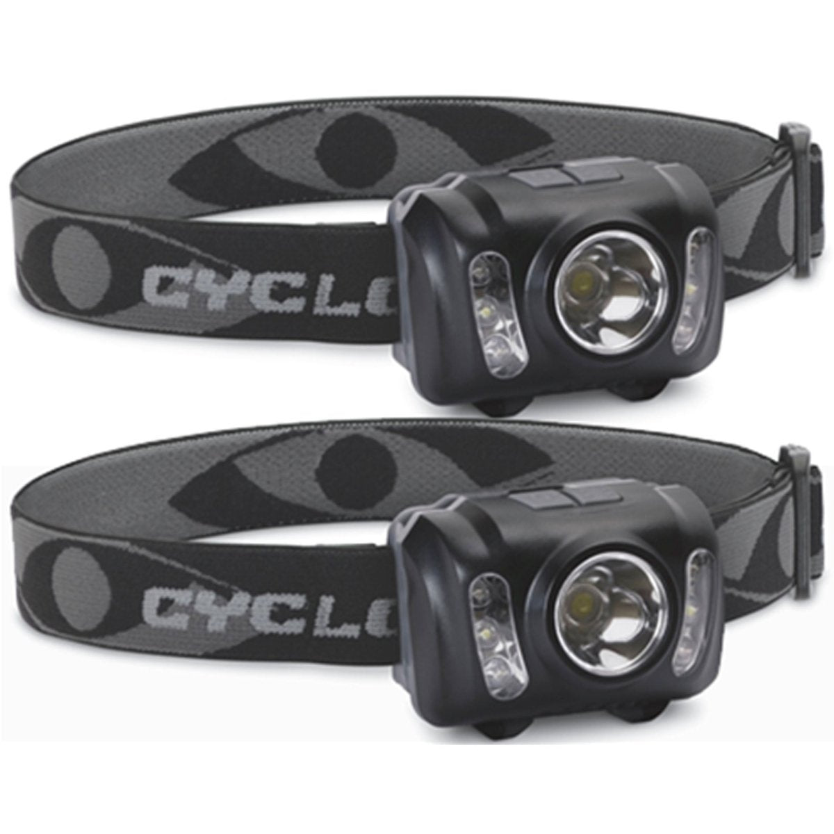 Cyclops 210 Lumens Tri Mode Adjustable LED Headlamps - 2 Pack - Forza Sports