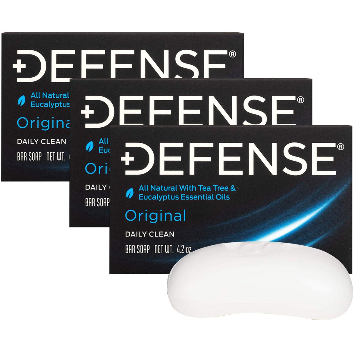 Defense Soap 4 oz. Original Body Bar Soap - 3 Pack - Forza Sports