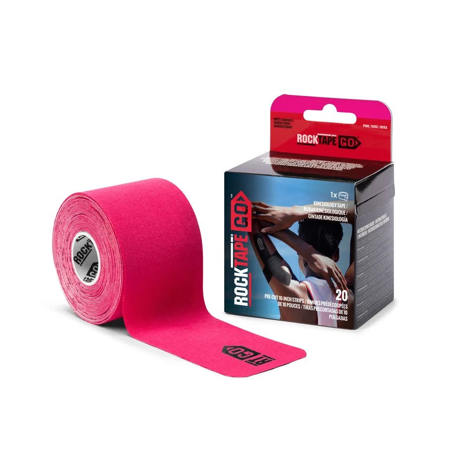 RockTape Pre-Cut Gentle Adhesive Bulk Roll, Pink - Forza Sports
