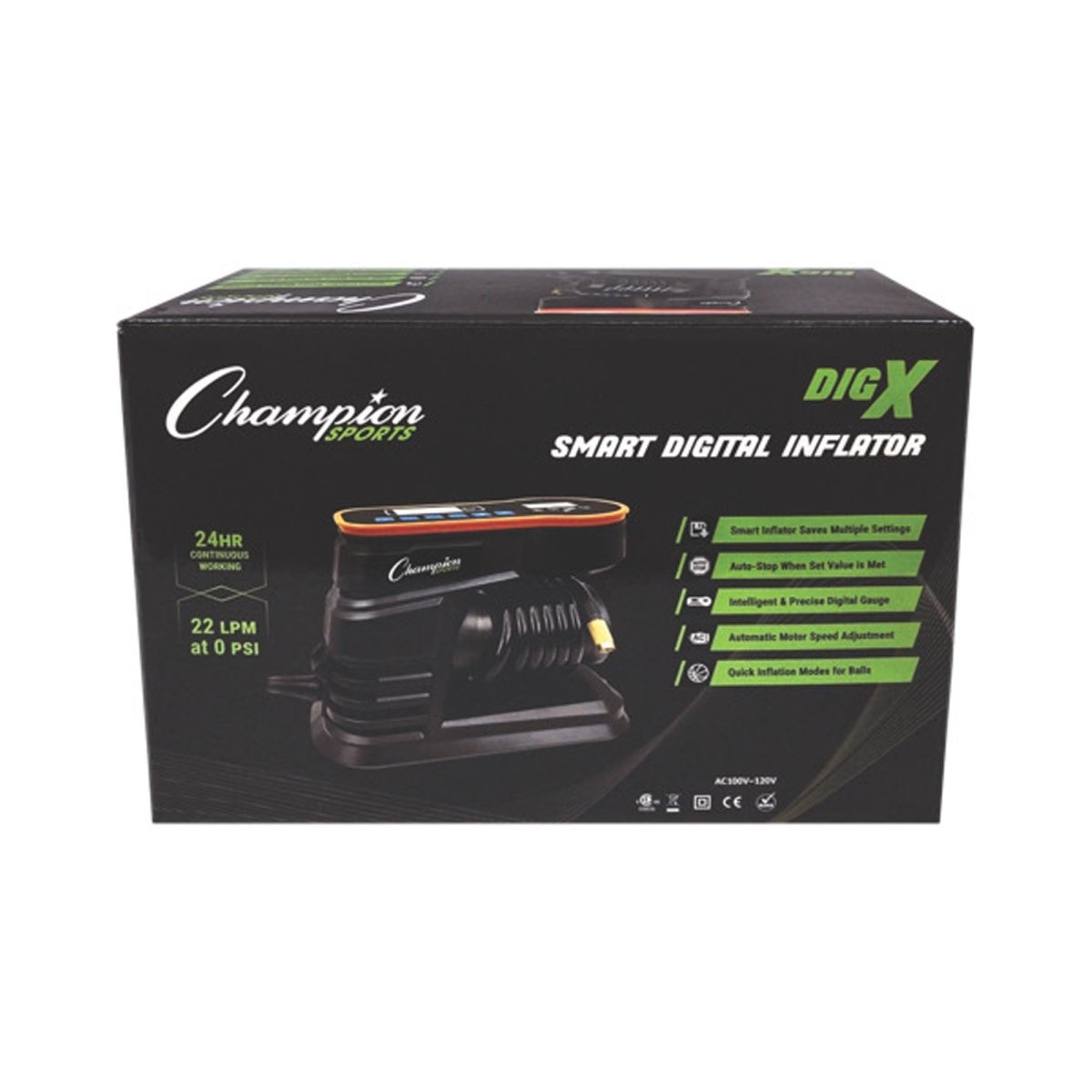 Champion Sports Smart Digital Inflator - Forza Sports