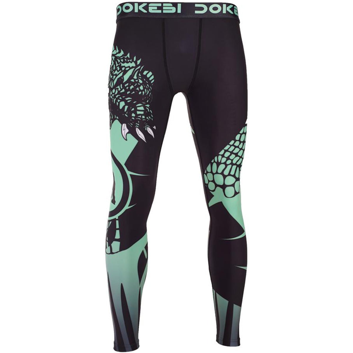 Dokebi Jungle BJJ Grappling Spats - Green - Forza Sports