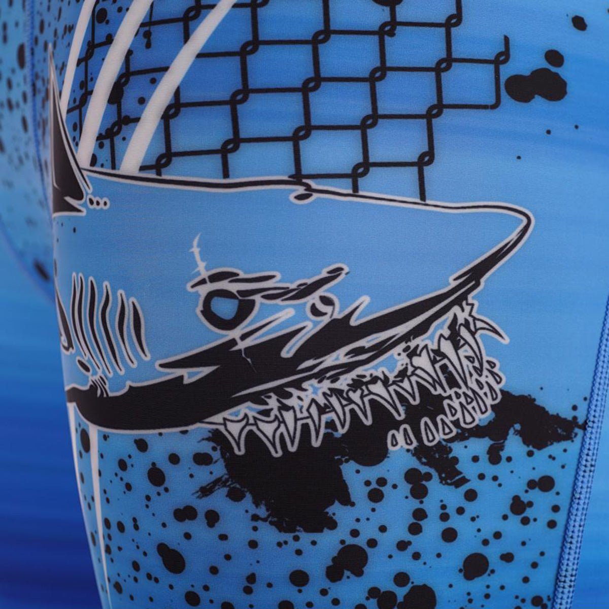 डोकेबी शार्क BJJ कम्प्रेशन शॉर्ट्स - नीला - फोर्ज़ा स्पोर्ट्स