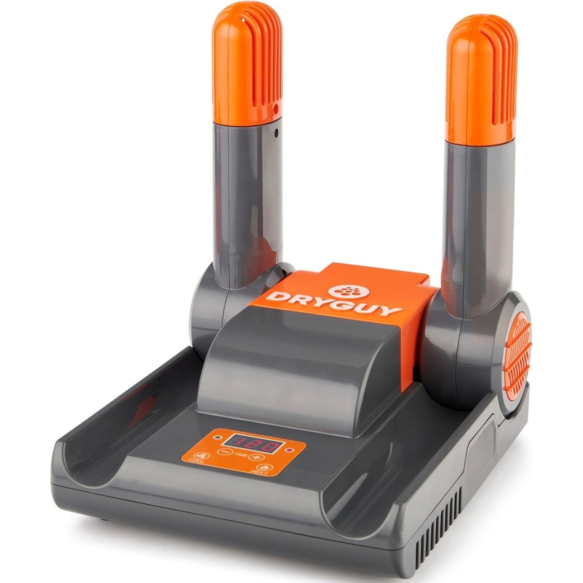DryGuy Force Dry Digital Shoe Dryer, 2 Ports, Gray/Orange - Forza Sports