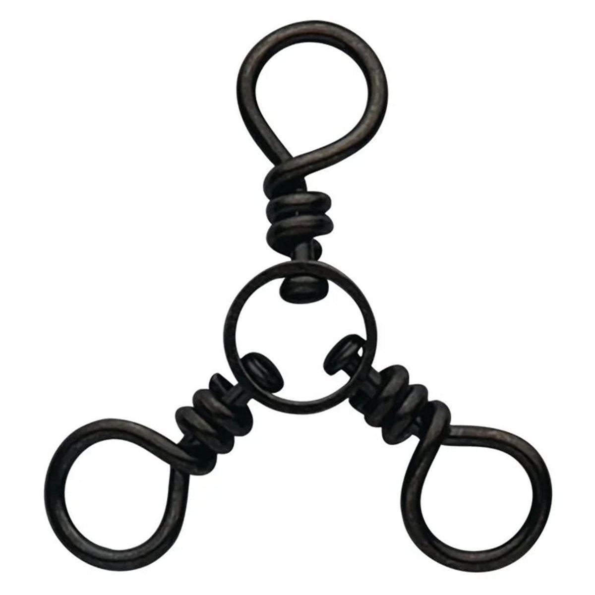 Eagle Claw 3-Way Swivels, Size 6, Black, 6 Pack - Forza Sports