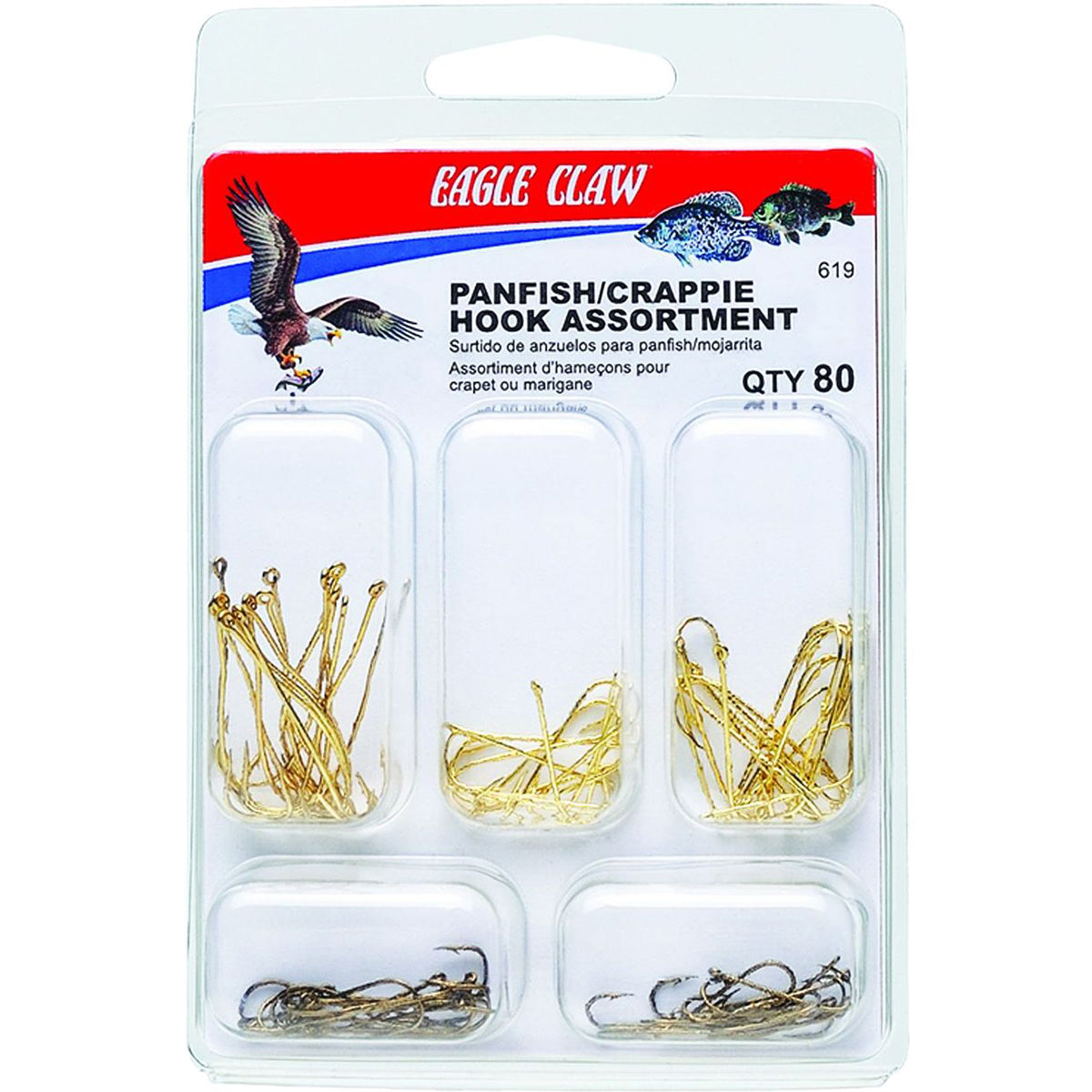 Eagle Claw Crappie/Bream Assorted Hooks Fishing Kit Eagle Claw