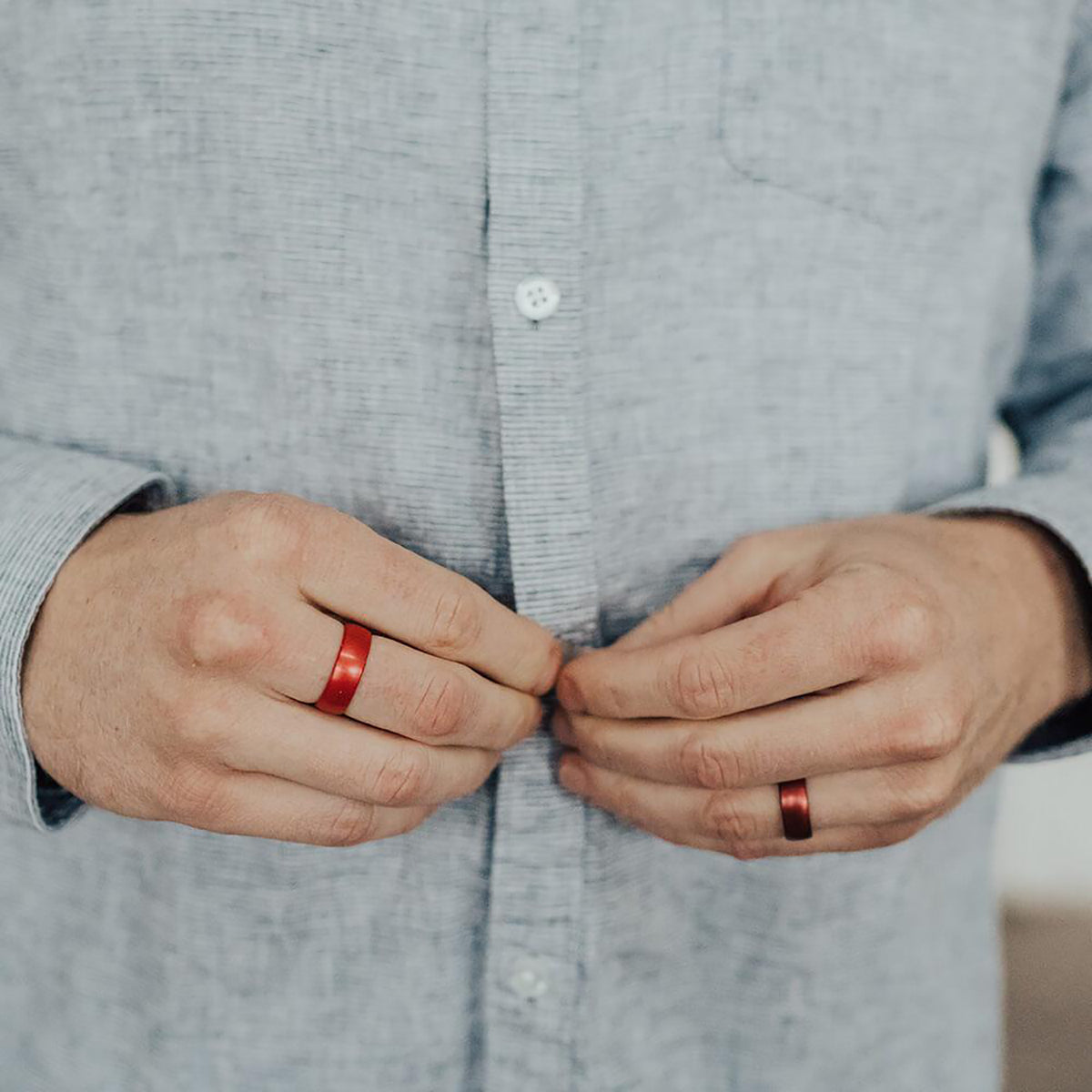 Enso Rings Classic Birthstone Series Silicone Ring - Garnet Enso Rings