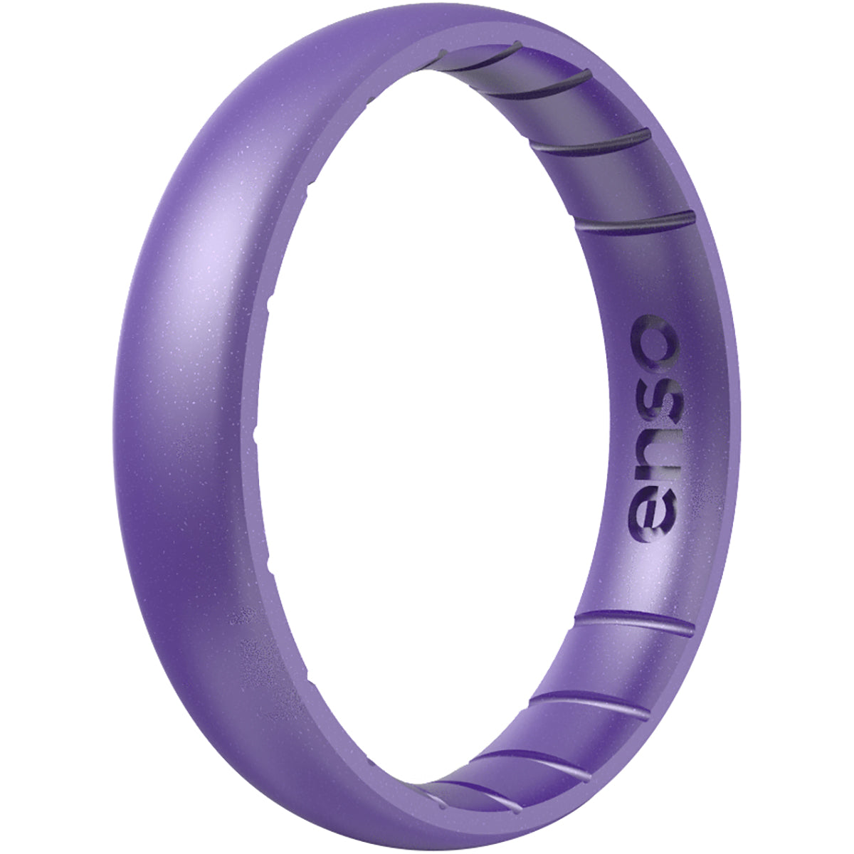 Enso Rings Thin Birthstone Series Silicone Ring - Amethyst Enso Rings