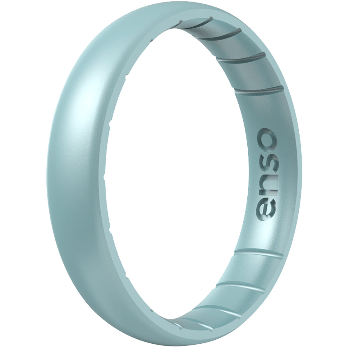 Enso Rings Thin Birthstone Series Silicone Ring - Aquamarine Enso Rings