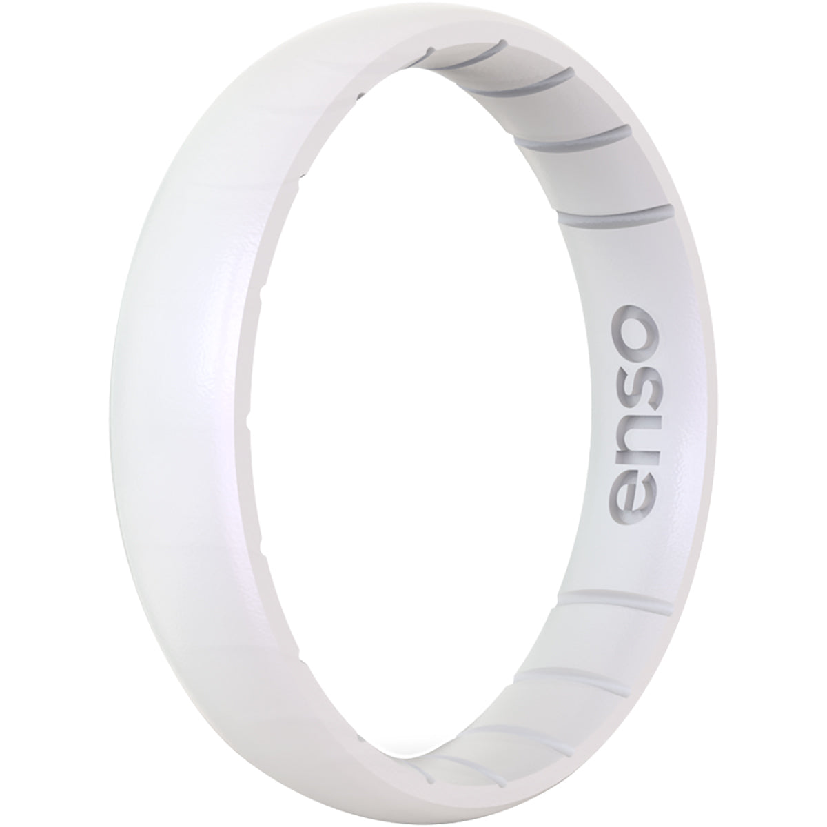 Enso Rings Thin Birthstone Series Silicone Ring - Moonstone Enso Rings