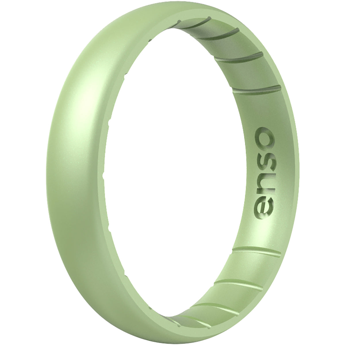 Enso Rings Thin Birthstone Series Silicone Ring - Peridot Enso Rings