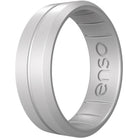 Enso Rings Classic Contour Elements Series Silicone Ring - Silver Enso Rings