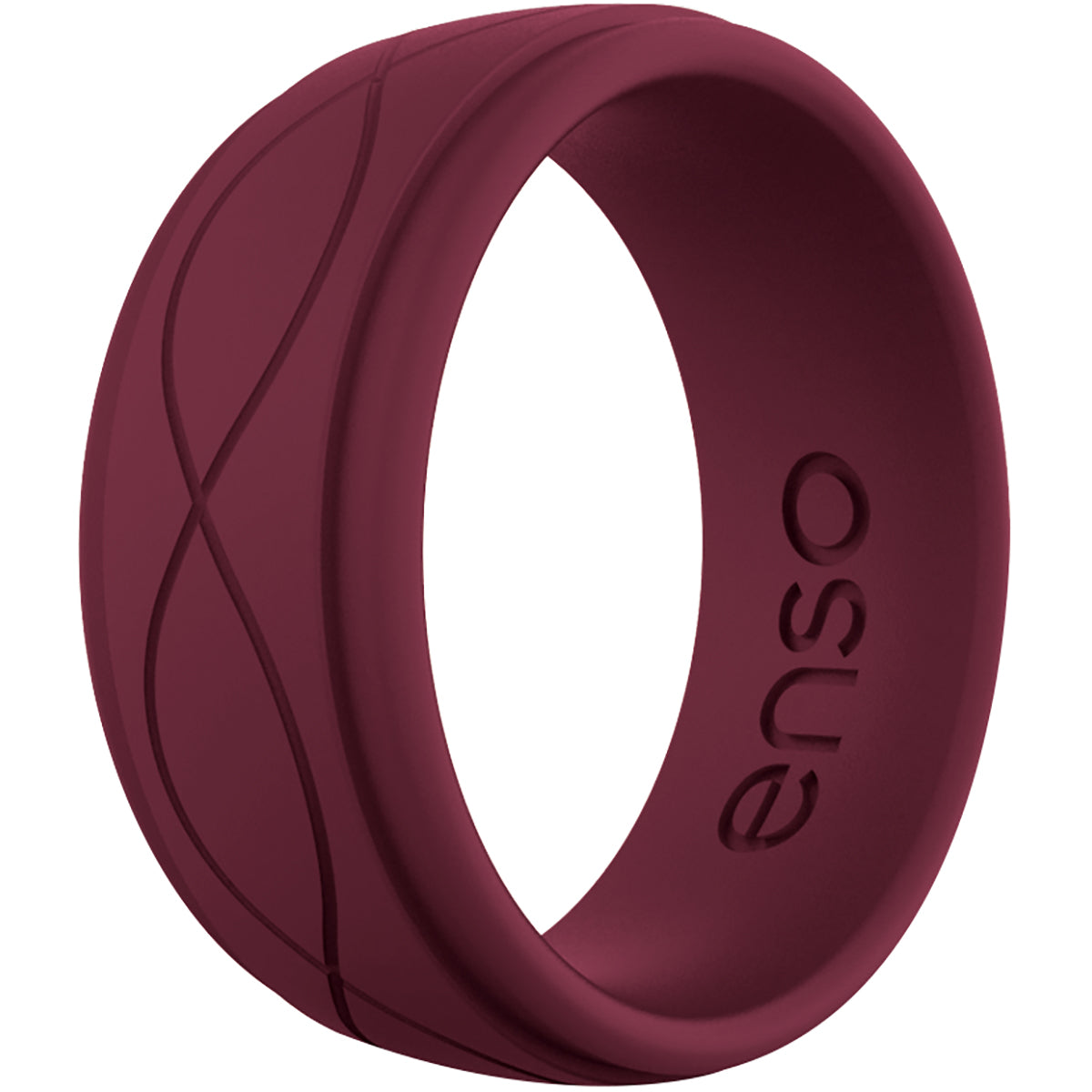 Enso Rings Men's Infinity Series Silicone Ring - Oxblood Enso Rings