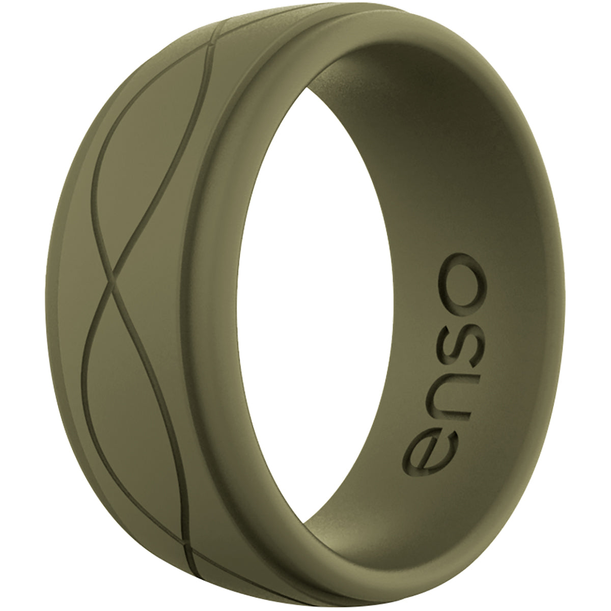 Enso Rings Men's Infinity Series Silicone Ring - Pine Enso Rings