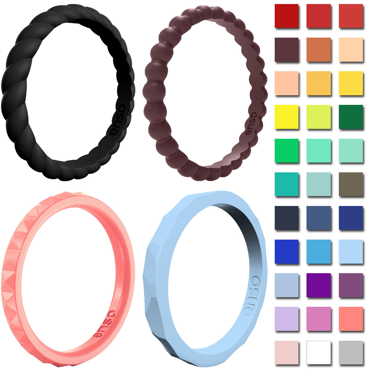 Enso Rings Beaded Stackables Silicone Ring Enso Rings