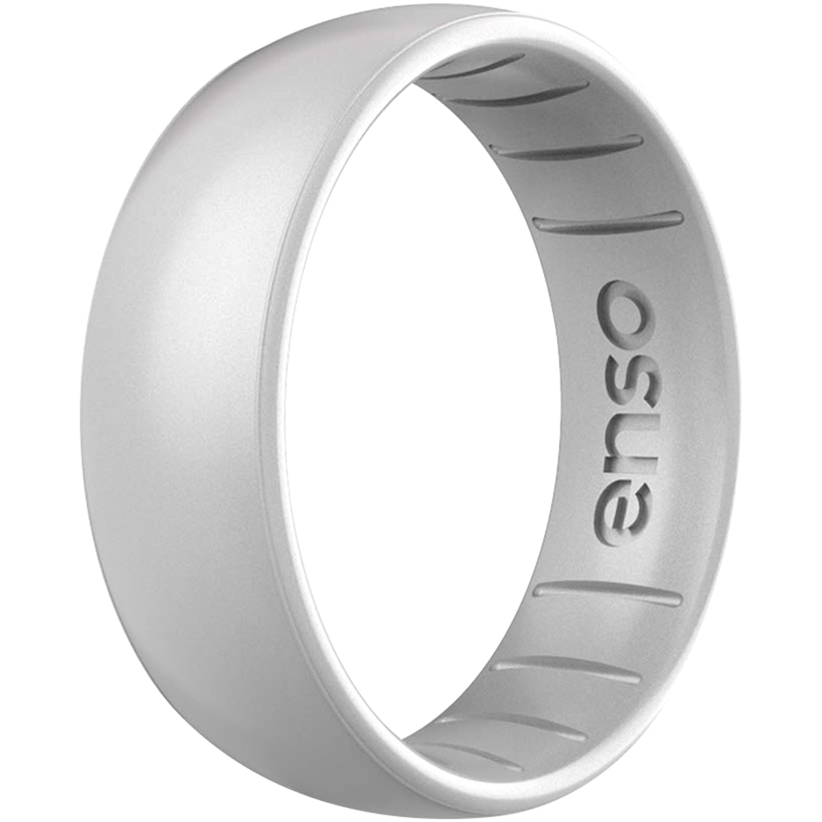 Enso Rings Classic Elements Series Silicone Ring - Silver Enso Rings