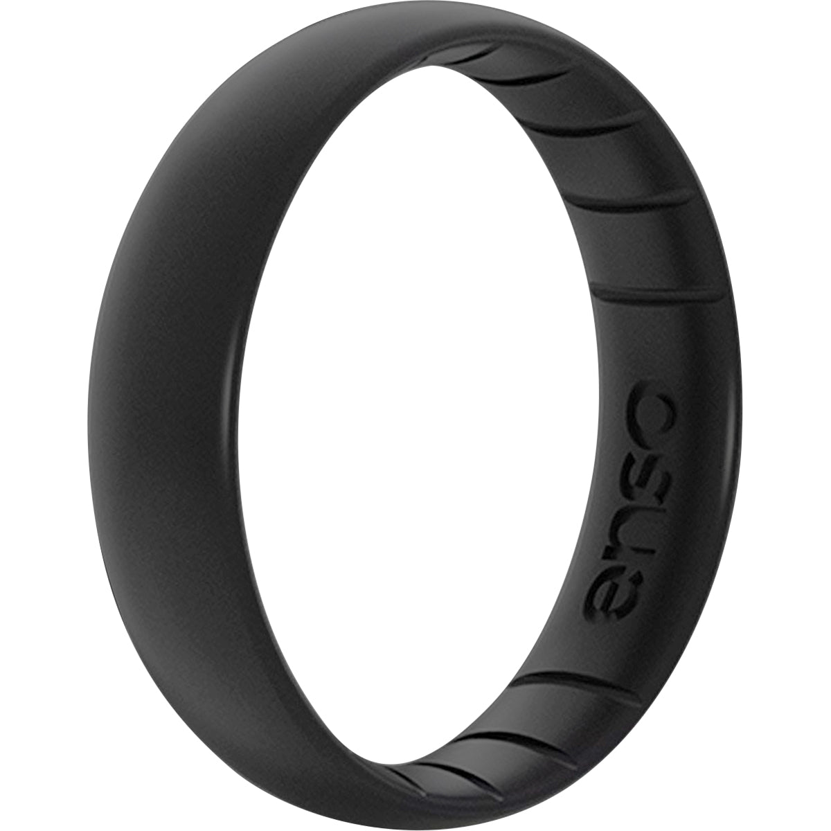 Enso Rings Thin Elements Series Silicone Ring - Black Pearl Enso Rings