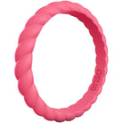 Enso Rings Braided Stackables Series Silicone Ring - Coral - Forza Sports