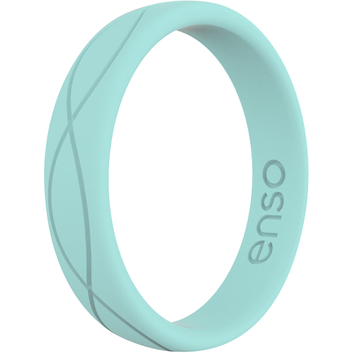 Enso Rings Women's Infinity Series Silicone Ring - Turquoise Enso Rings